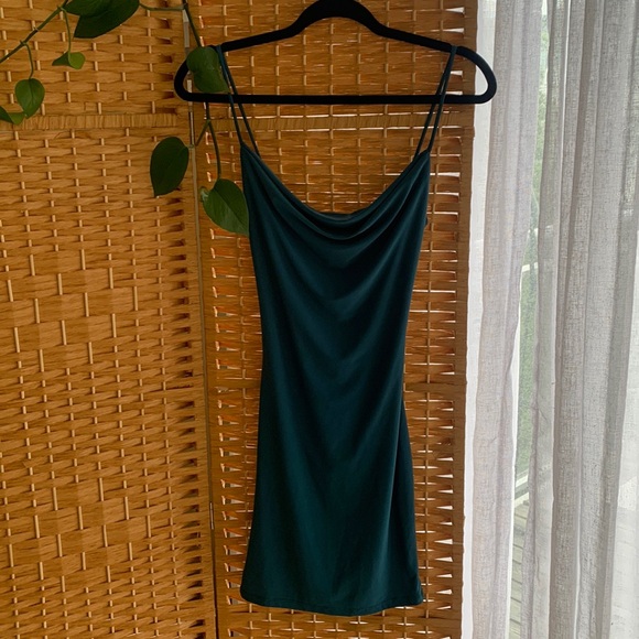 Room service - teal mini cocktail dress - size S - Picture 1 of 6